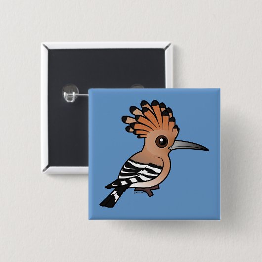 Birdorable Hoopoe Button (Vorne & Hinten)