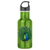 Birdorable Inder-Pfau Trinkflasche (Vorderseite)