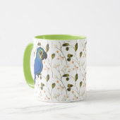 Birdorable Indigo-Ara oder Lears Ara Tasse (Vorderseite Links)