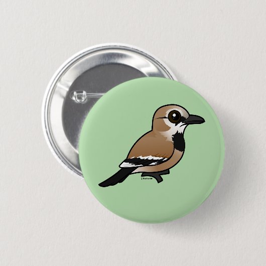 Birdorable Iran Ground Jay Button (Vorne & Hinten)