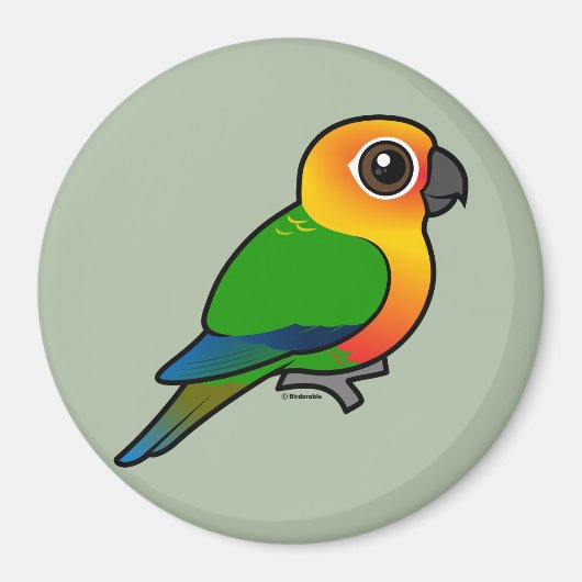 Birdorable Jandaya Parakeet Magnet (Vorne)