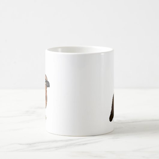 Birdorable Javan Hawk-Eagle (erwachsen & juvenil) Kaffeetasse (Mittel)