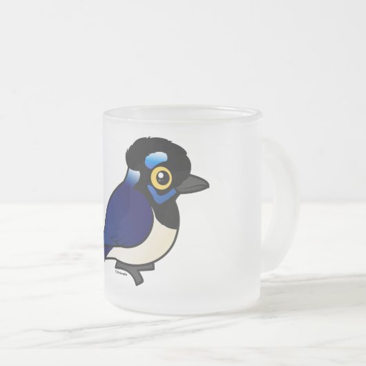 Birdorable Jay Plüsch-mit Haube Mattglastasse (VorderseiteRechts)