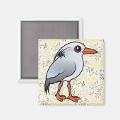 Birdorable Kagu Magnet (Vorderseite/Rückseite)