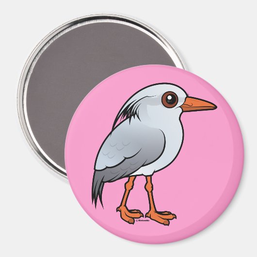 Birdorable Kagu Magnet (Vorderseite/Rückseite)