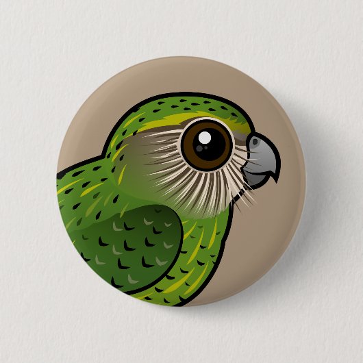 Birdorable Kakapo Button (Vorderseite)