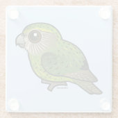 Birdorable Kakapo Glasuntersetzer (Rückseite)