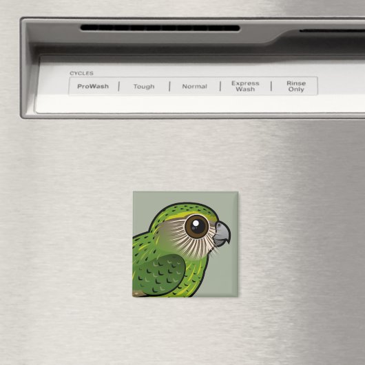 Birdorable Kakapo Magnet (In Situ (Geschirrspüler))