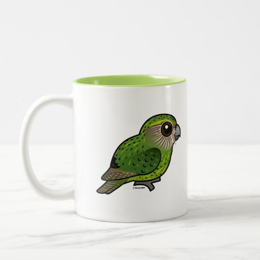 Birdorable Kakapo Zweifarbige Tasse (Links)