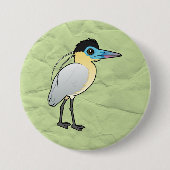Birdorable Kapuzenerheron Button (Vorderseite)