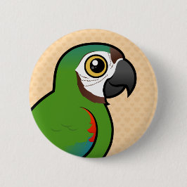 Birdorable Kastanie-konfrontierte Macaw Button