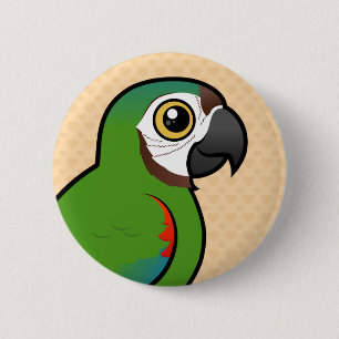 Birdorable Kastanie-konfrontierte Macaw Button