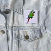 Birdorable Kastanie-konfrontierte Macaw Button (Beispiel)