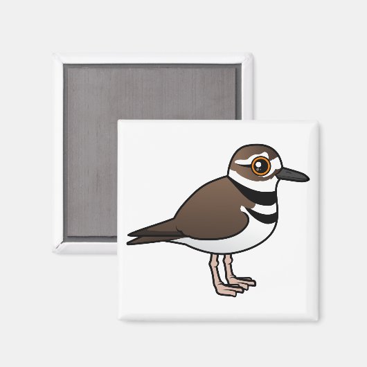 Birdorable Killdeer Magnet (Vorderseite/Rückseite)