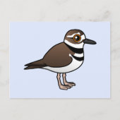 Birdorable Killdeer Postkarte (Vorderseite)