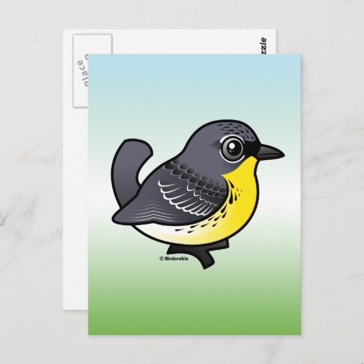 Birdorable Kirtland's Warbler Postkarte (Vorne/Hinten)