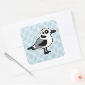 Birdorable Kittiwake juvenile Quadratischer Aufkleber (Umschlag)