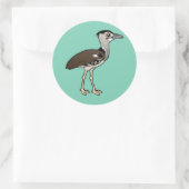 Birdorable Kori Bustard Runder Aufkleber (Tasche)