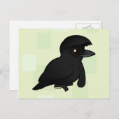 Birdorable Langwellig-Regenvögel Postkarte (Vorne/Hinten)