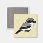 Birdorable Loggerhead Shrike Magnet (Vorderseite/Rückseite)