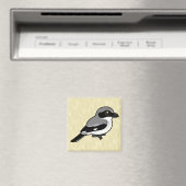 Birdorable Loggerhead Shrike Magnet (In Situ (Geschirrspüler))
