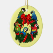 Birdorable Macaws Weihnachtskrieg Keramik Ornament (Rechts)