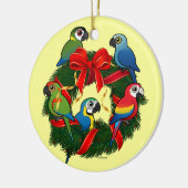 Birdorable Macaws Weihnachtskrieg Keramik Ornament (Links)
