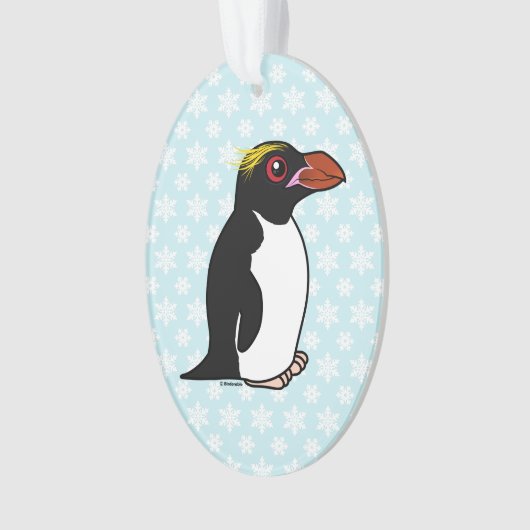 Birdorable Makkaroni-Pinguin Ornament (Vorderseite)