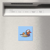 Birdorable Mandarin Duck Magnet (In Situ (Geschirrspüler))
