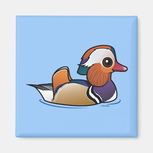Birdorable Mandarin Duck Magnet (Vorne)