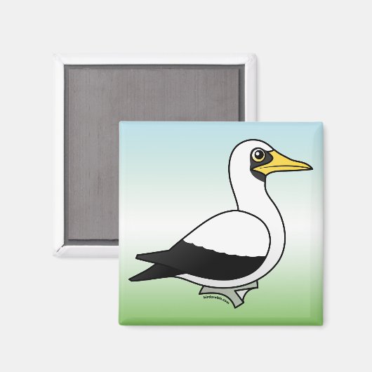 Birdorable Masked Booby Magnet (Vorderseite/Rückseite)