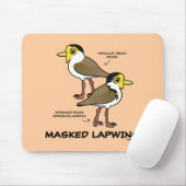 Birdorable maskierte Kiebitzunterart Mousepad (Mit Mouse)