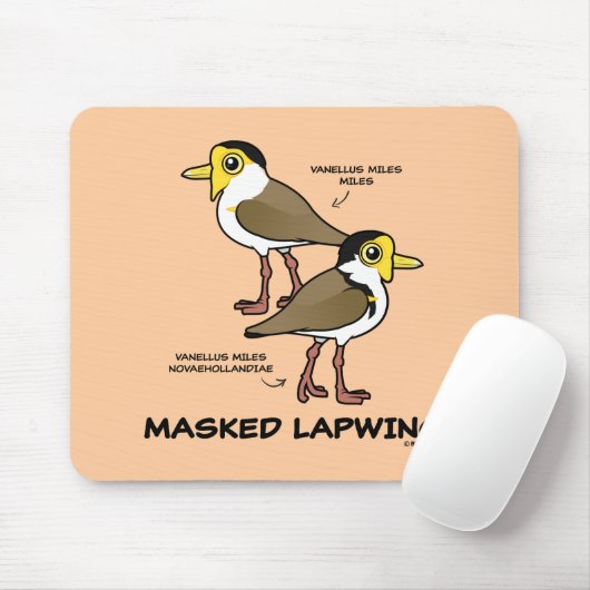 Birdorable maskierte Kiebitzunterart Mousepad (Mit Mouse)