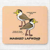 Birdorable maskierte Kiebitzunterart Mousepad (Vorne)