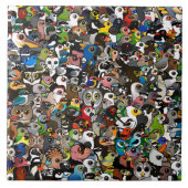 Birdorable Menge Fliese (Vorderseite)