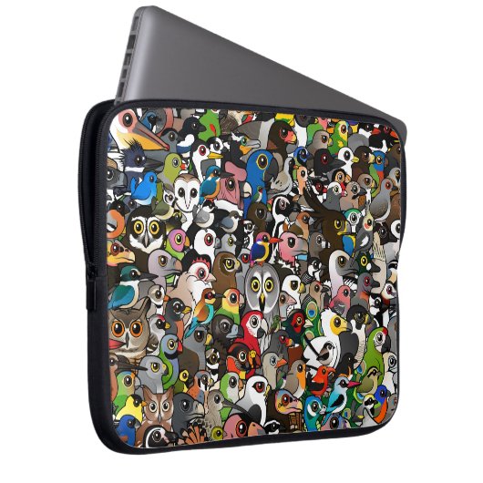 Birdorable Menge Laptopschutzhülle (Vorne Rechts)