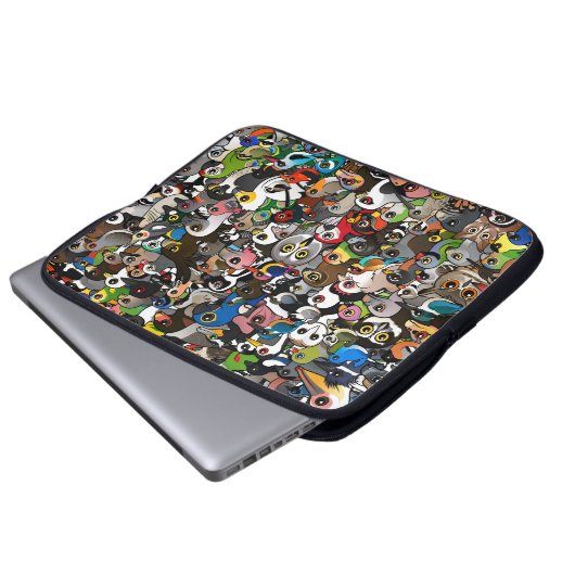 Birdorable Menge Laptopschutzhülle (Vorne Knopf)