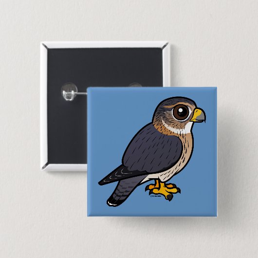 Birdorable MERLIN Button (Vorne & Hinten)