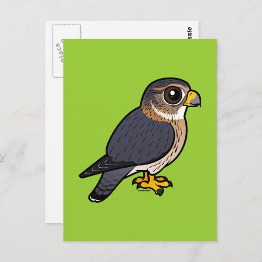 Birdorable Merlin Postkarte (Vorne/Hinten)