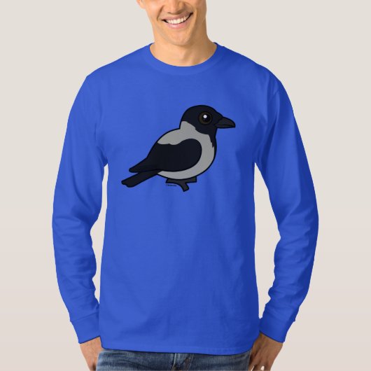 Birdorable mit Kapuze Krähe T-Shirt (Vorderseite)