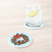 Birdorable NA Backyard Birds Weihnachtsschaden Getränkeuntersetzer (Seite)