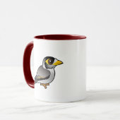 Birdorable Noisy Miner Tasse (Vorderseite Links)