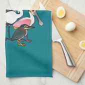 Birdorable Nordamerikaner Stelzvögel Geschirrtuch (Viertel Falte)