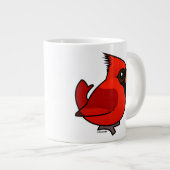 Birdorable NordKardinal Jumbo-Tasse (Vorderseite Rechts)