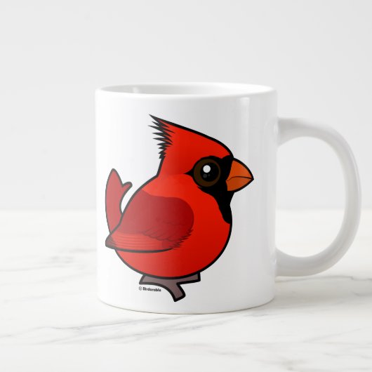 Birdorable NordKardinal Jumbo-Tasse (Rechts)