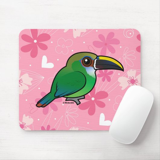 Birdorable Northern Emerald Toucanet Mousepad (Mit Mouse)