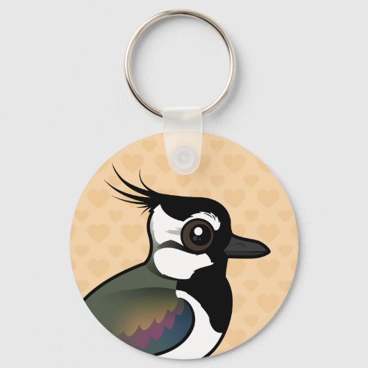 Birdorable Northern Lapwing Schlüsselanhänger (Vorderseite)