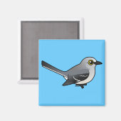 Birdorable Northern Mockingbird Magnet (Vorderseite/Rückseite)