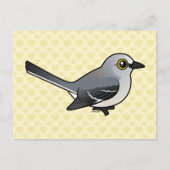 Birdorable Northern Mockingbird Postkarte (Vorderseite)