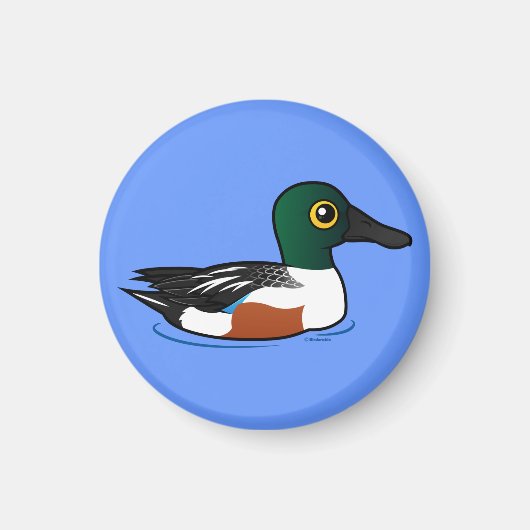 Birdorable Northern Shoveler Magnet (Vorne)